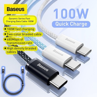 Dây cáp type c to type c baseus dynamic fast charging data 100w chính hãng