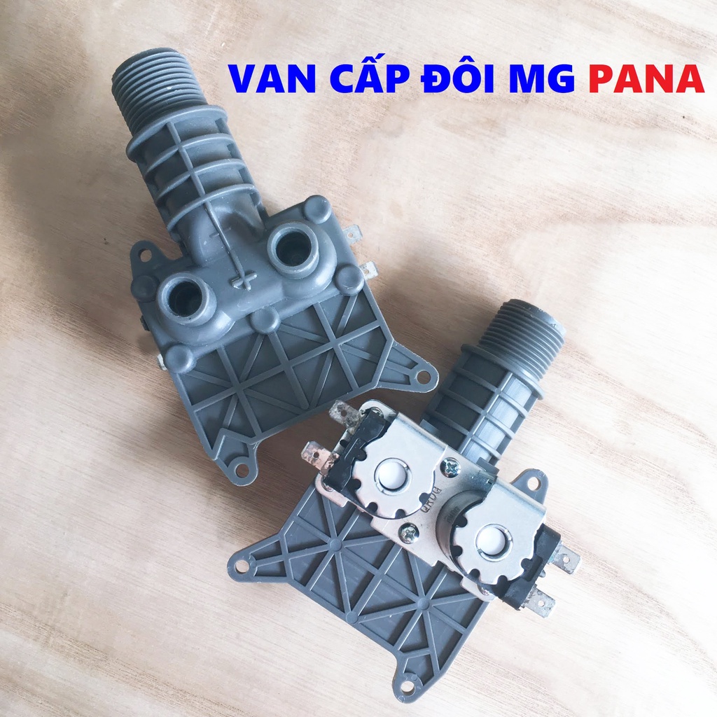 Van cấp đôi máy giặt Pana [LOẠI TỐT] Van cấp nước máy giặt Pana hai cổng, van điện từ máy giặt Pana
