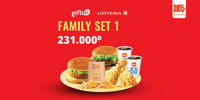 E Voucher Family Set 1 tại Lotteria