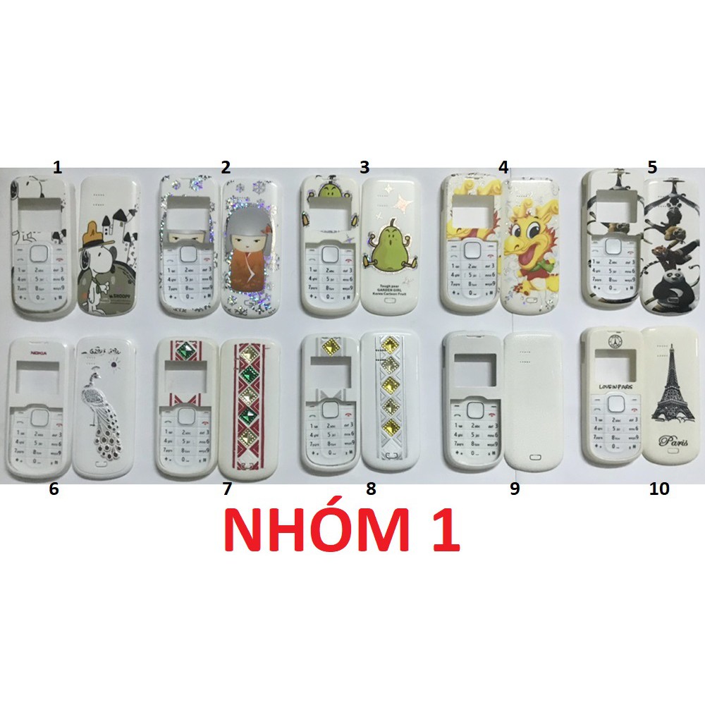 Bộ vỏ Nokia 1202 ( chọn hình )