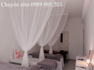 Rèm voan spa ( đã có nhún rèm)