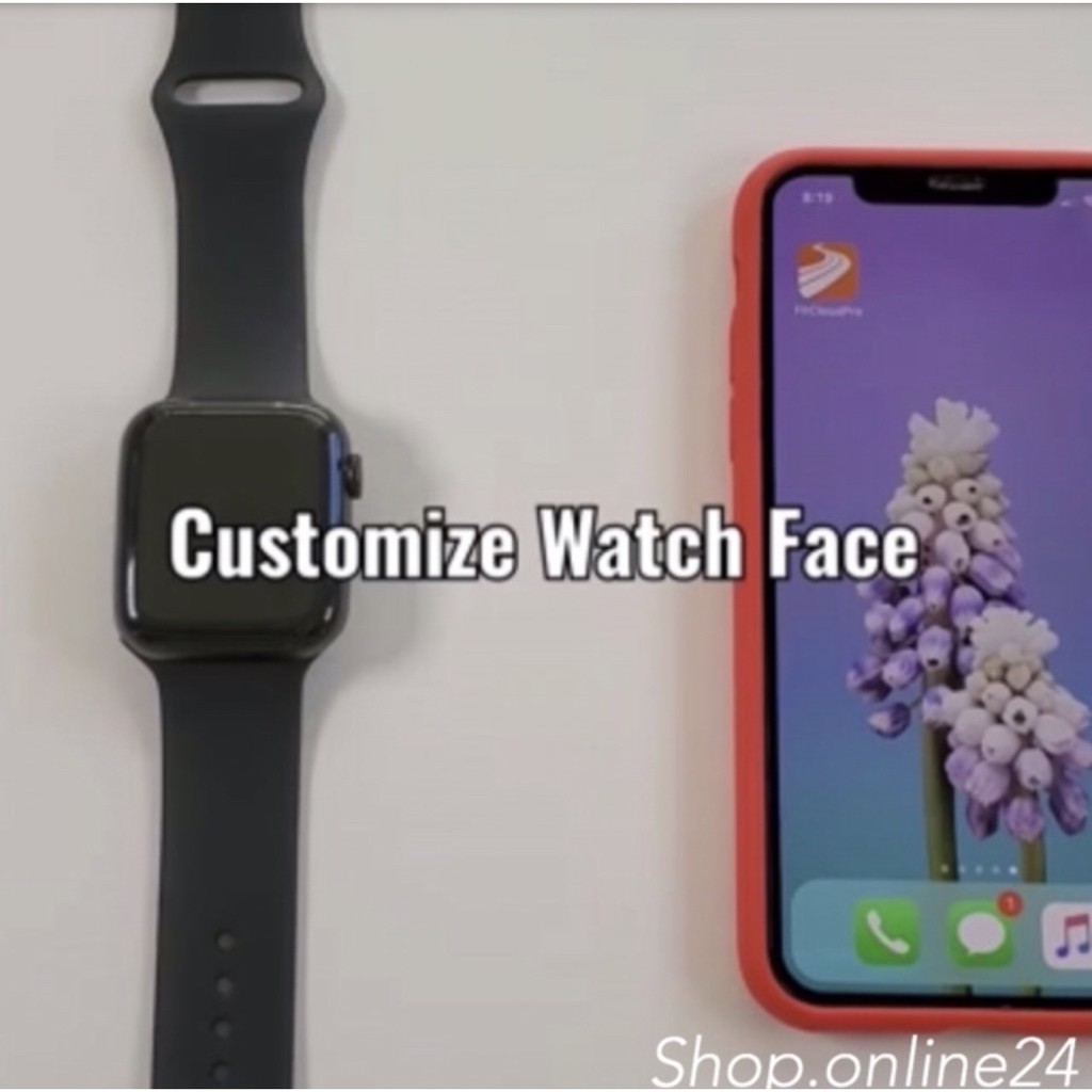 Đồng Hồ Thông Minh W46 seri 6 Thay Ảnh Nền tuỳ ý Sạc không dây Chống nước Ip68 320x385 Bluetooth 5.0