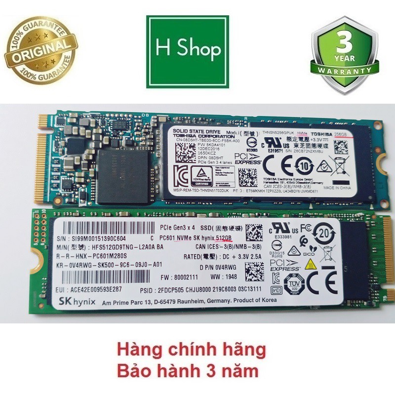 [Mã 255ELSALE giảm 7% đơn 300K] Ổ cứng SSD M2 PCIe NVMe 512GB, 256GB hàng tháo máy chính hãng bảo hành 36 tháng | BigBuy360 - bigbuy360.vn