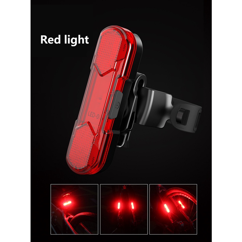 Đèn LED Cảnh Báo An Toàn Gắn Đuôi Xe Đạp 30LM IPX5 Chế Độ Sáng Với 4 Chế Độ Chiếu Sáng