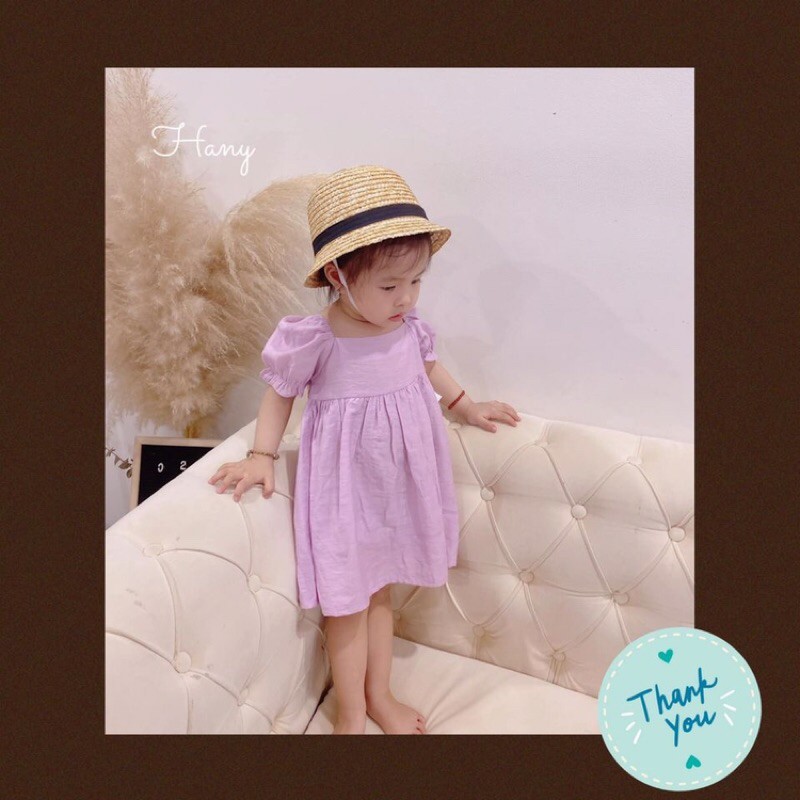 Áo váy Tím Nơ Lưng kèm Quần Chip