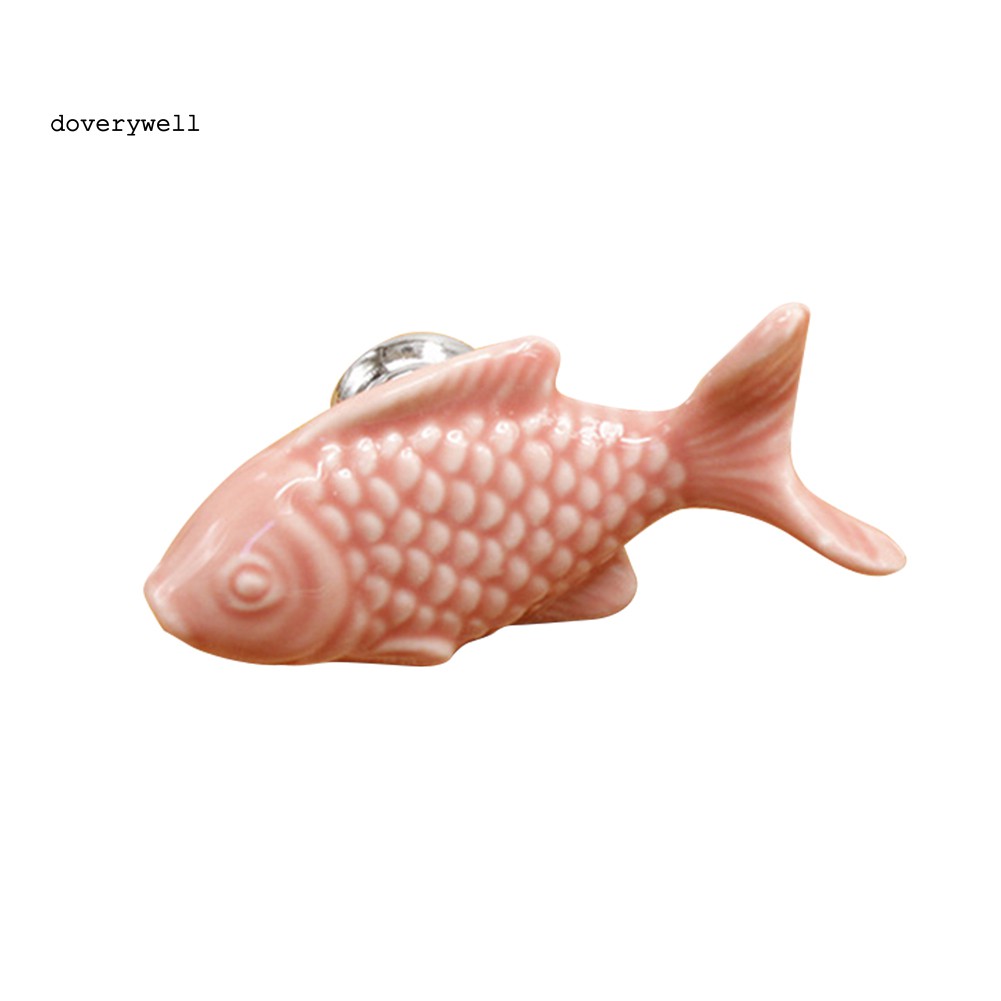 Tay Nắm Cửa Tủ Hình Cá Bằng Gốm