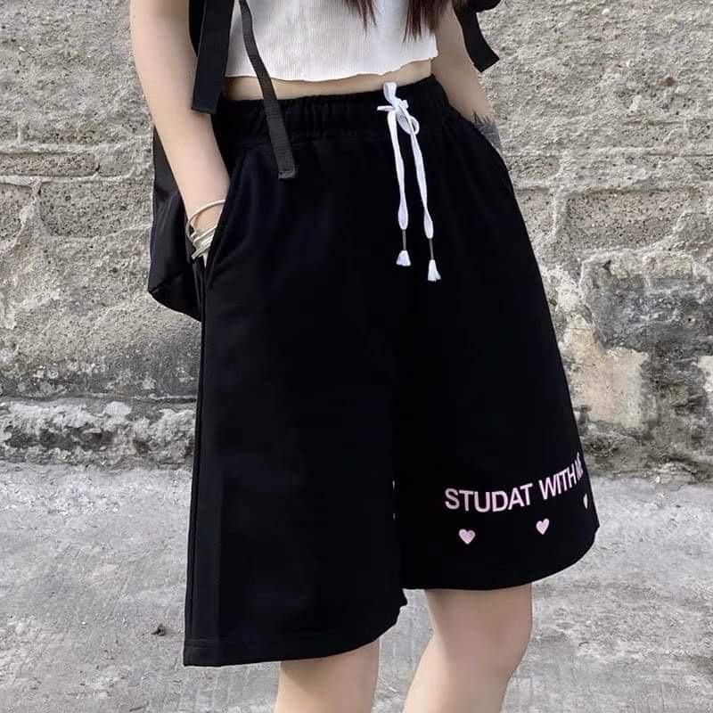 Quần đùi chữ tim hồng trước sau KA11