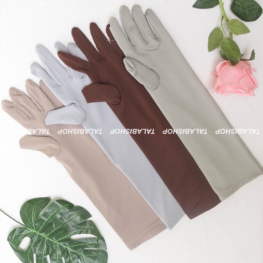 Găng tay chống nắng hở ngón, bít ngón NHIỀU MẦU thun lạnh 4 chiều Talabishop, bao tay chống tia UV, xịn đẹp, bao bền