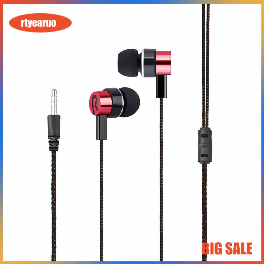 ✨Tai Nghe Nhét Tai  ✨Dây điện bện Mạ Dây tai nghe K Song Điện thoại di động Tai nghe Mp3 Đa năng