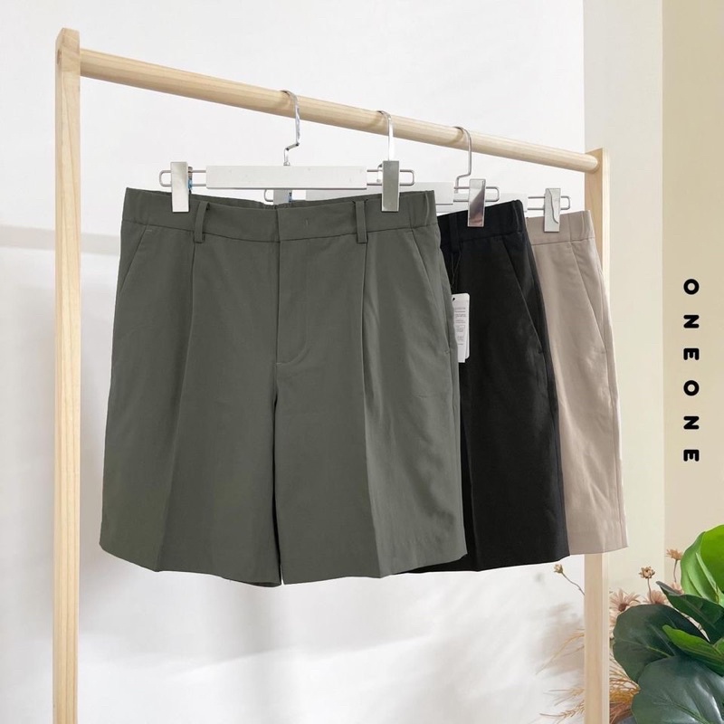 Quần short cotton đai chun co giãn