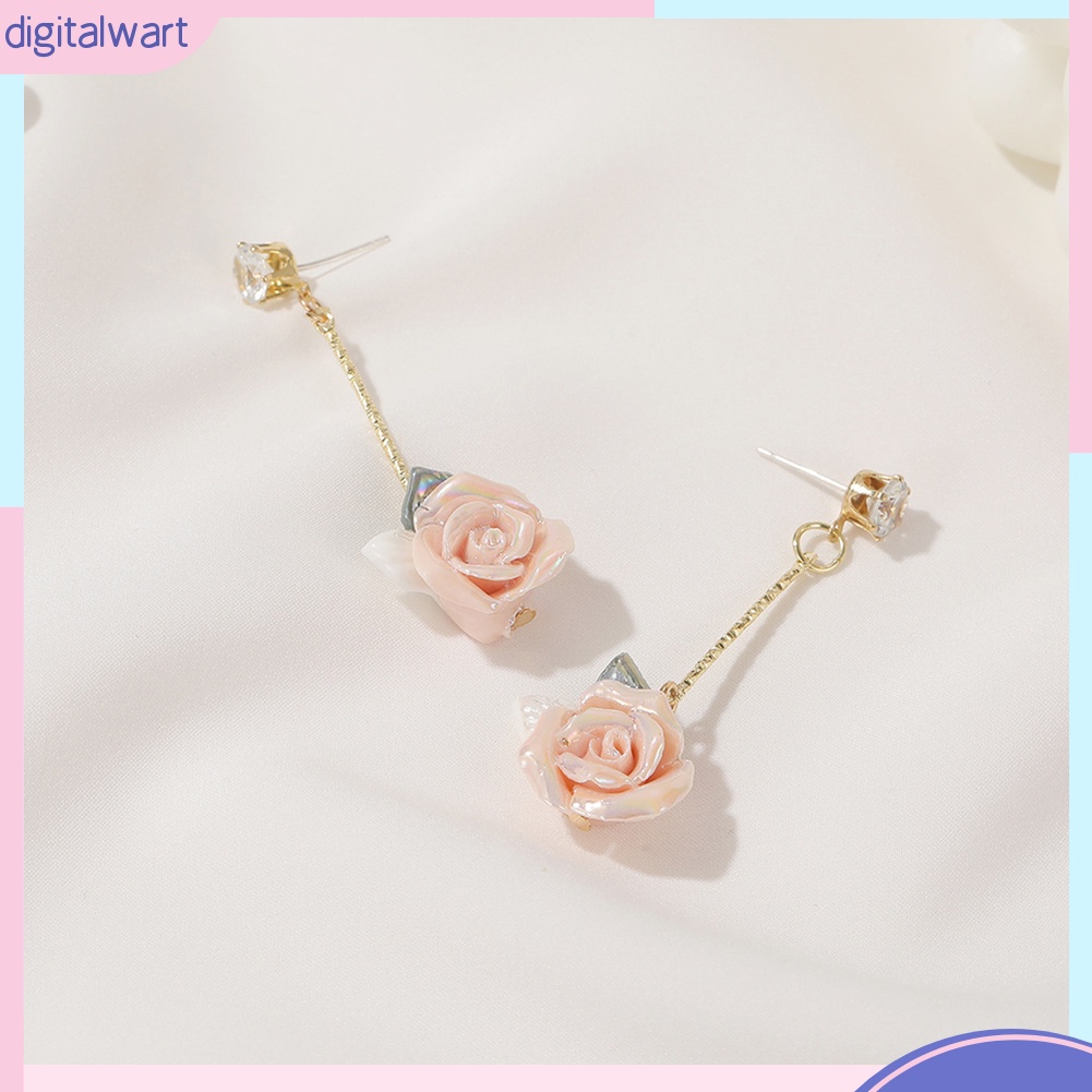 Đôi Khuyên Tai Hình Hoa Hồng Phong Cách Vintage Thời Trang Cho Nữ