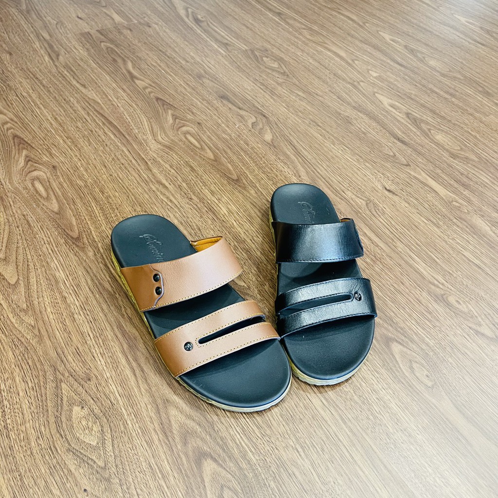 [shop giay minh thu] Dép nam da bò MT408
