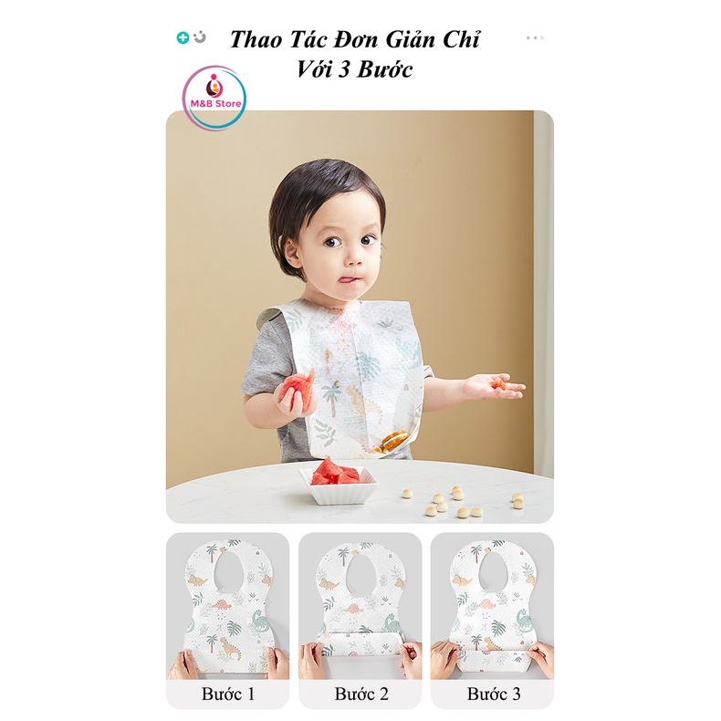 [Mẫu Mới] Yếm Giấy Tiện Lợi Dùng 1 Lần - KUB (Hộp 20 cái)