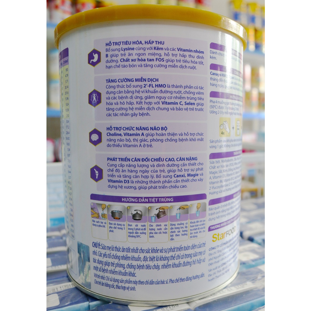 Sữa bột Canago Digest dinh dưỡng dành cho trẻ 6 tháng đến 6 tuổi - 900g