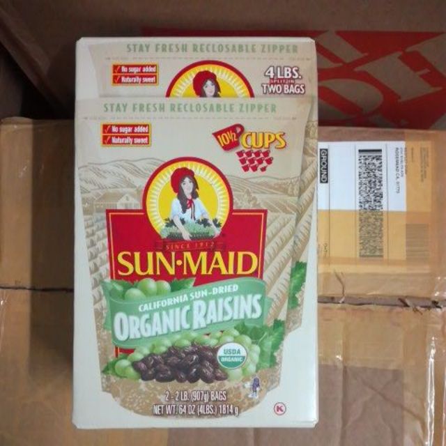 Nho khô Mỹ 907g Organic SUNMAID Raisins