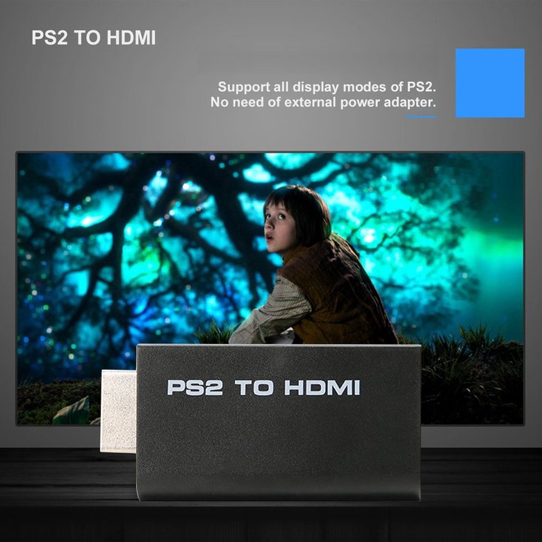 Đầu chuyển đổi video cổng HDMI kết nối PS2 cho các thiết bị hiển thị