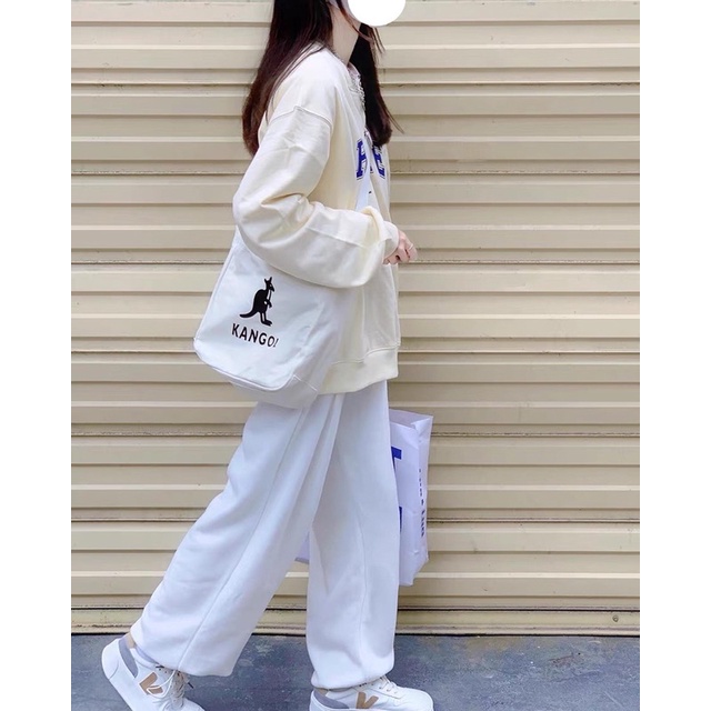 Túi đeo chéo Kangol kiểu Hàn ulzzang unisex (có sẵn, vừa a