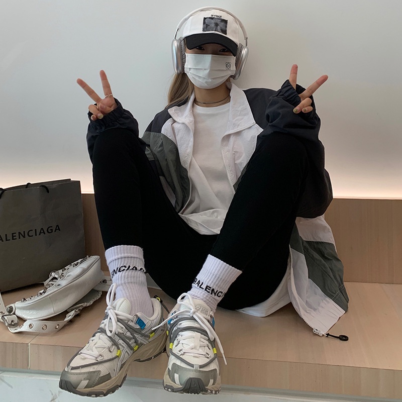 Quần skinny cạp cao 3 cúc Quần legging tregging nữ Nâng mông có túi cúc khóa kéo Sang chảnh Cao cấp Thời trang