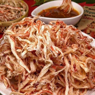 Mực xé hấp nước dừa