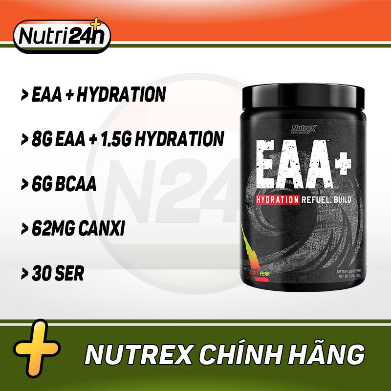 [Sale] Thực Phẩm Bổ Sung - Phục Hồi Cơ - EAA Hydration - Nutrex (30 lần dùng)