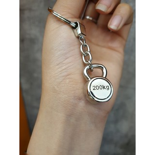 [XẢ KHO] MÓC KHÓA INOX KHÔNG HAN GỈ CUTE HÌNH QUẢ TẠ CỰC CHẤT