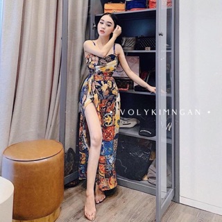❤️ đầm maxi xẻ đùi - đổ ngực