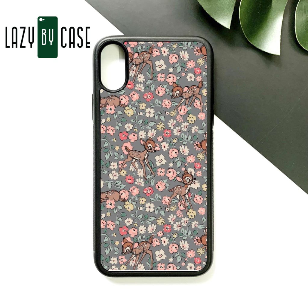 ỐP điện thoại cường lực tráng gương hoa nhí GRAP10 viền dẻo đen 5 6 7 plus 8 plus x xr xs 11 pro 11 pro max 12 pro max