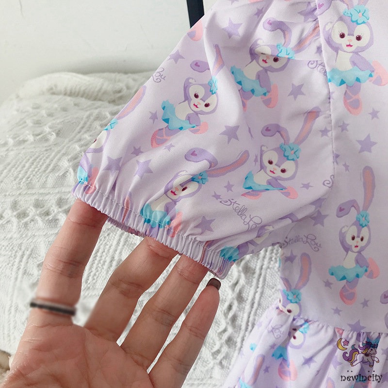 Đầm Hở Lưng In Họa Tiết Hoạt Hình Phong Cách Hàn Quốc Xinh Xắn Dành Cho Bé Gái