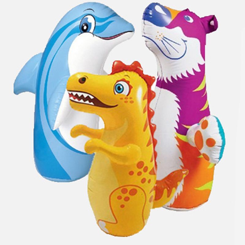 Túi Đựng Dụng Cụ Tập Đấm Bốc Bơm Hơi Trong Nhà Mềm Mại Dày Dặn 95cm Dành Cho Bé Trai Và Bé Gái