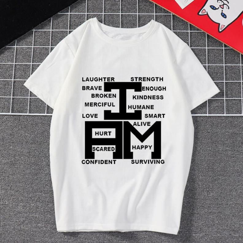 (SALE MẠNH) Mới Áo Thun Nữ In Chữ I Am Cool Font Harajuku Ullzang 90s  độc đẹp giá rẻ nhất