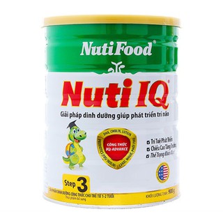 NUTI IQ STEP 3 900 gr : sữa cho trẻ 1-2 tuổi với công thức IQ-Advance