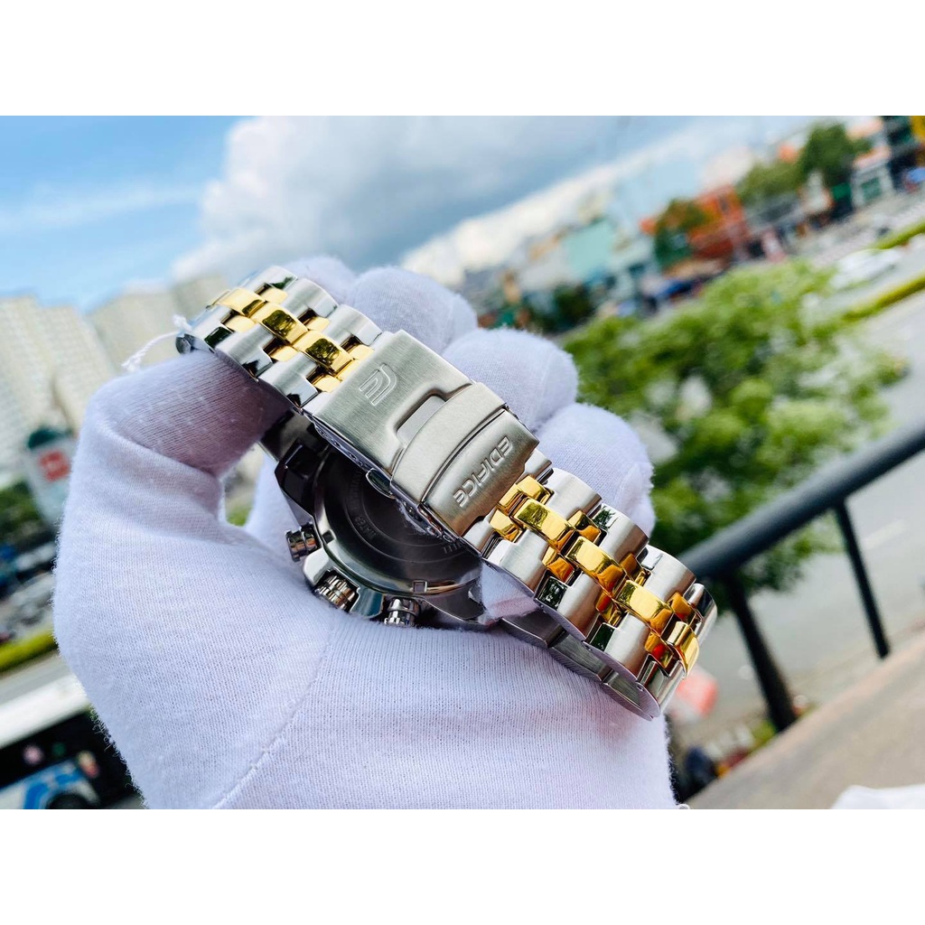 Đồng Hồ Nam Dây Thép Casio Edifice EF-558SG-1AVUDF Chính Hãng EF-558SG-1A