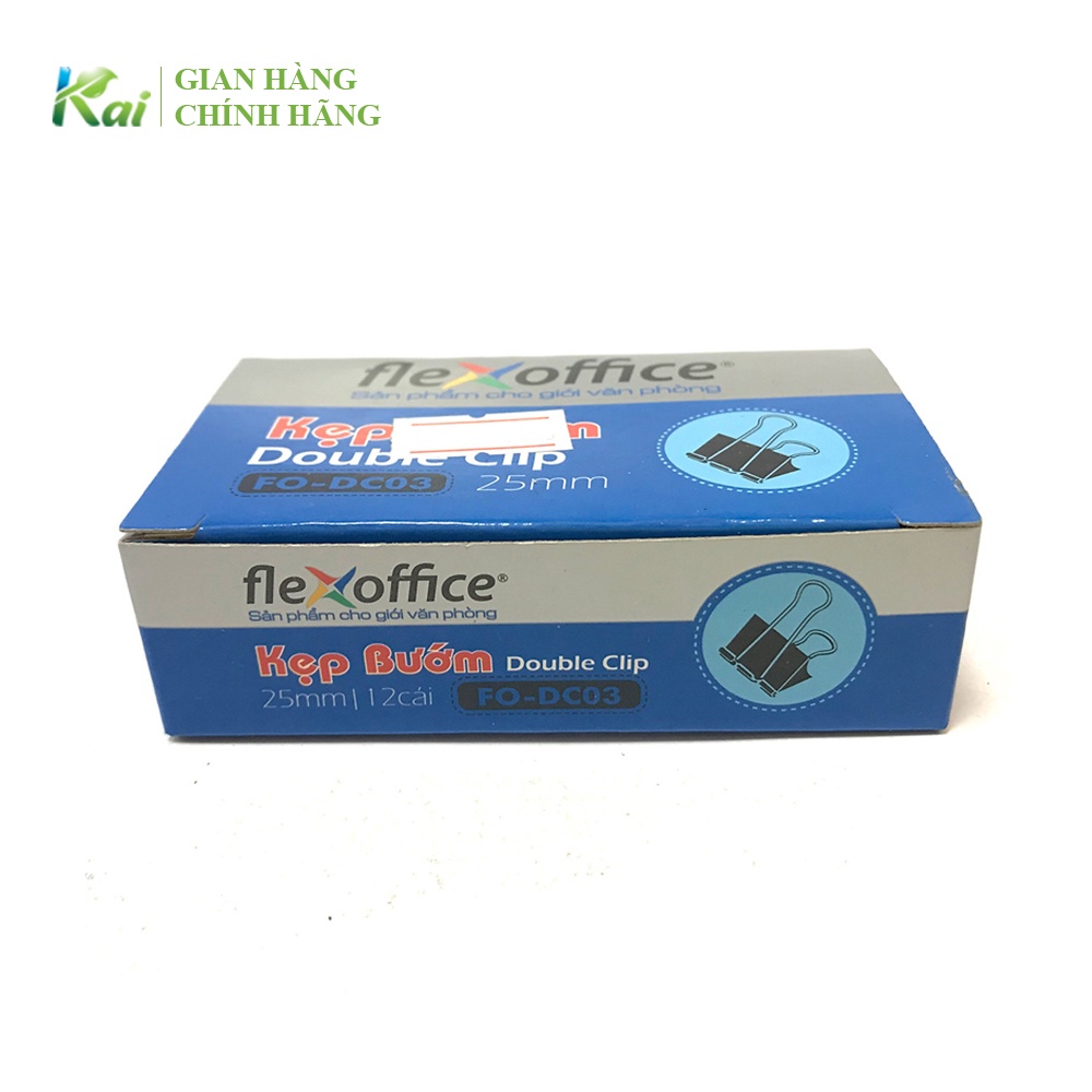 1 hộp (12 cái) KẸP BƯỚM cỡ trung, THIÊN LONG 25mm F0-DC03, HÀNG CHÍNH HÃNG, GIÁ SỈ, GIAO NHANH