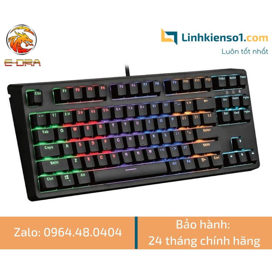 [Mã SKAMPUSHA7 giảm 8% đơn 250k]Bàn phím cơ E-Dra EK387 Huano Type C (Blue/ Brown/ Red Switch) | BigBuy360 - bigbuy360.vn