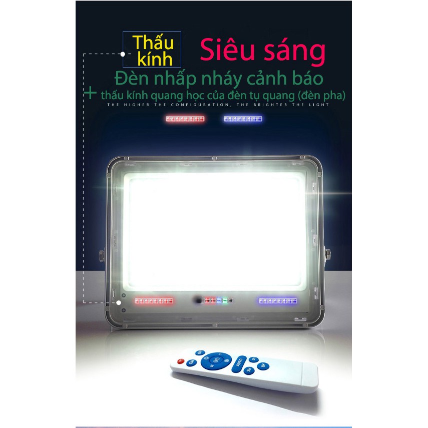 Đèn led pha năng lượng mặt trời 200W