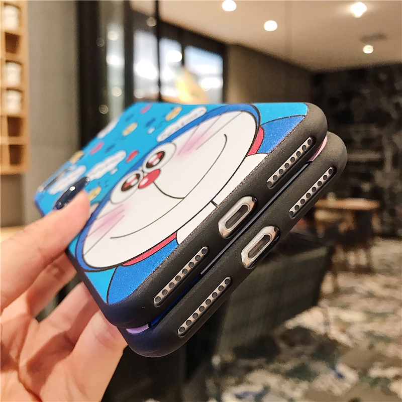 Ốp điện thoại in hình Doraemon dễ thương cho Samsung J2 J7 J5 Prime Pro J4 J6 Plus J8 2018 Note 10 Plus