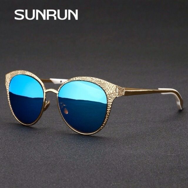 Kính mát Nữ, hàng xách tay chính hãng SUNRUN Polarized, thiết kể cổ điển UV400 gafas de sol oculos TR6033