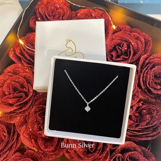 Vòng cổ nữ đính đá Elisie Necklace, dây chuyền bạc 925 DoLee Silver sang trọng, thanh lịch