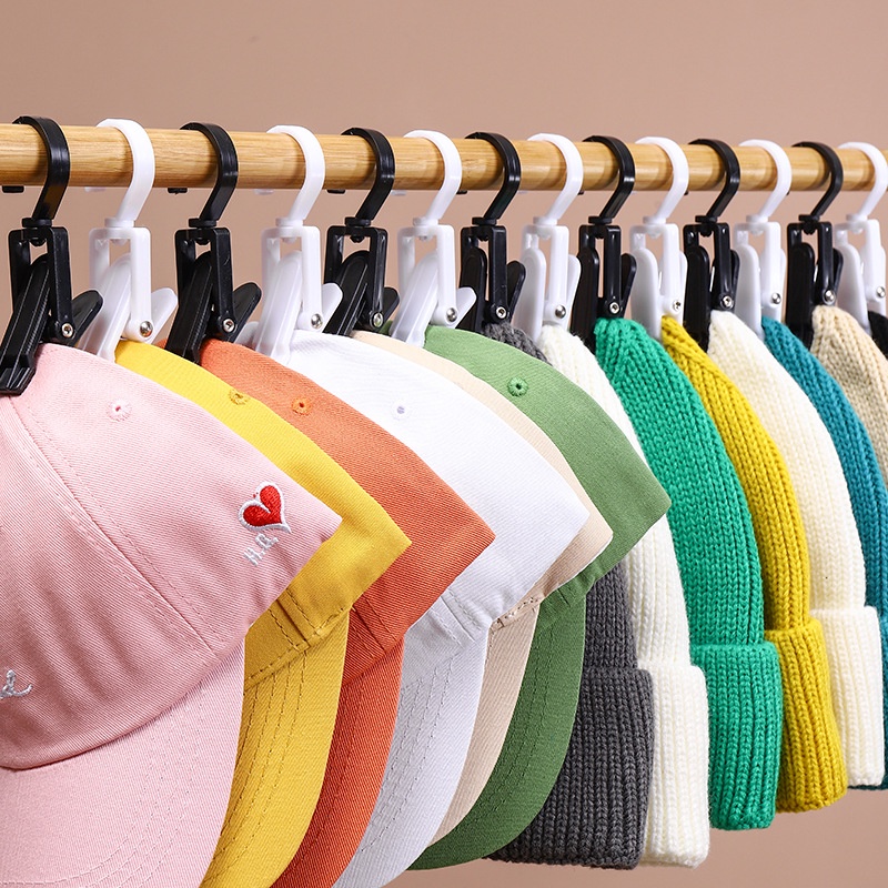 Kẹp Vải Kẹp Mũ Hijab Chống Gió Mạnh 360 Độ 1 / 5pc° Móc Xoay Treo Đồ Tiện Dụng Chất Lượng Cao