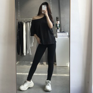 Áo thun trơn xẻ Sheera T-shirt LND