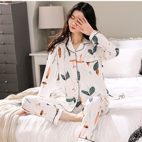 Đồ Bộ Pijama Nữ Dài Tay Cotton Chất Đẹp  Ivy Sweet Home