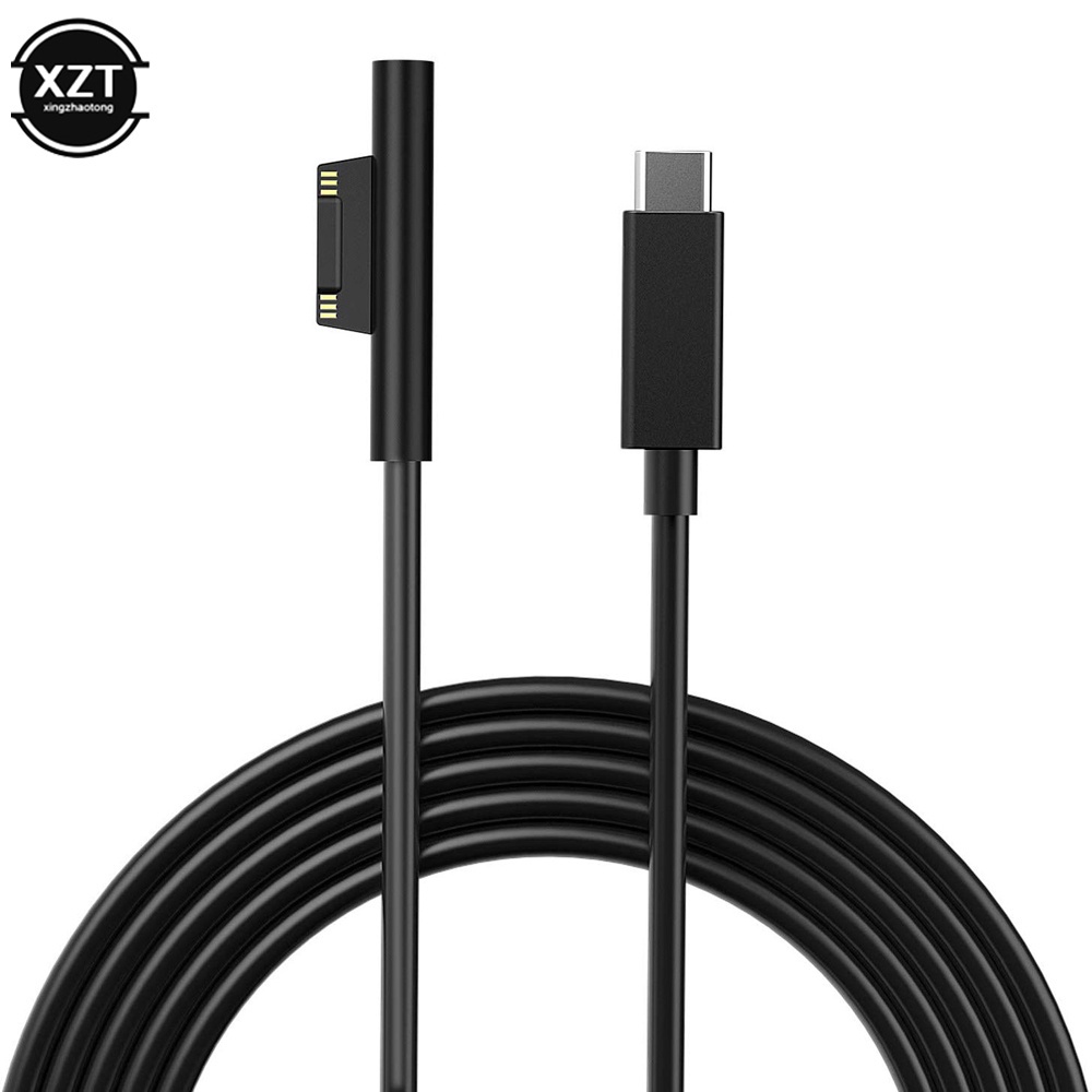 Bộ Sạc USB Loại C Tương Thích Với Microsoft Surface Pro 6 / 5 / 4 / 3 Go Book 15V / 12V / 65W / 45W PD