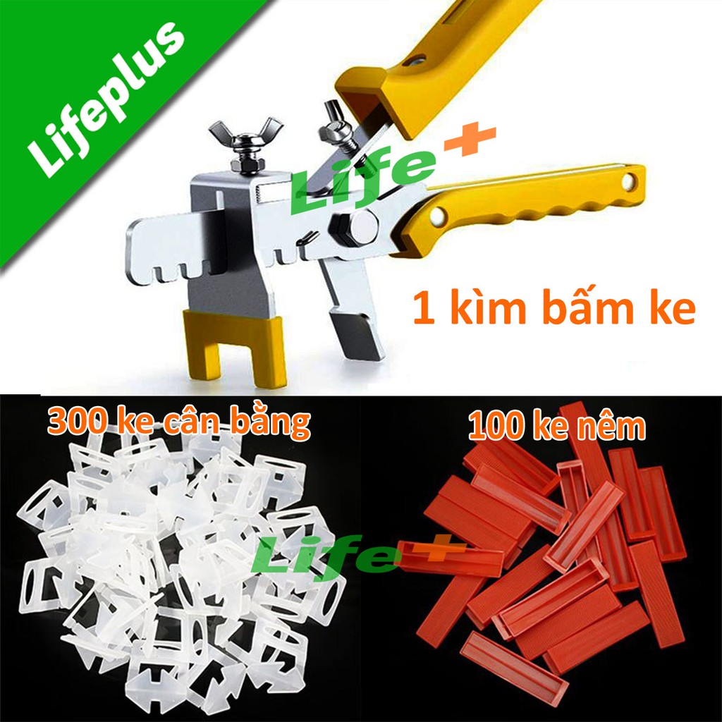 Combo 1 Kìm Ke + 100 Ke Nêm + 300 Ke Cân Bằng Ốp Lát Gạch