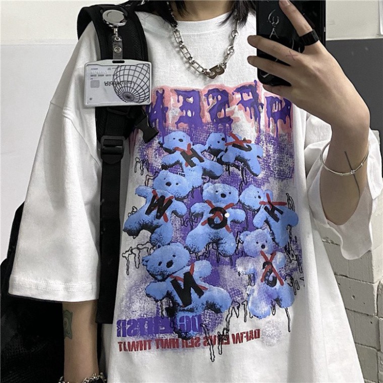 ÁO THUN, ÁO PHÔNG TAY LỠ UNISEX FORM RỘNG OVERSIZE ANIME M609 KL SHOP TD SHOP