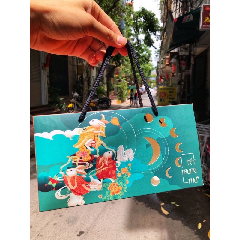 Hộp 2 bánh mẫu 2023-Hộp trung thu, hộp đựng bánh trung thu 2 bánh