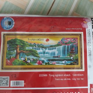 Tranh thêu chữ thập thư phápTranh thêu chữ thập thư pháp