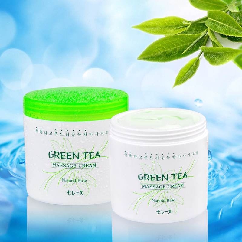 HỘP KEM massage {cao cấp} tổng hợp trà xanh Mira Green tea massage cream 450gr