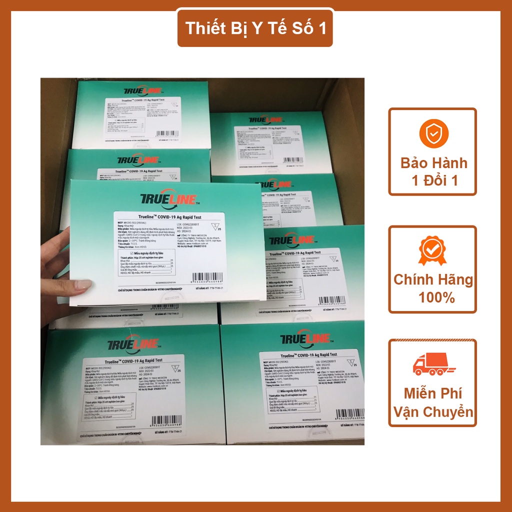 5 que kit test nhanh tại nhà SARS-CoV-2 Trueline Covid-19 Ag Rapid Test