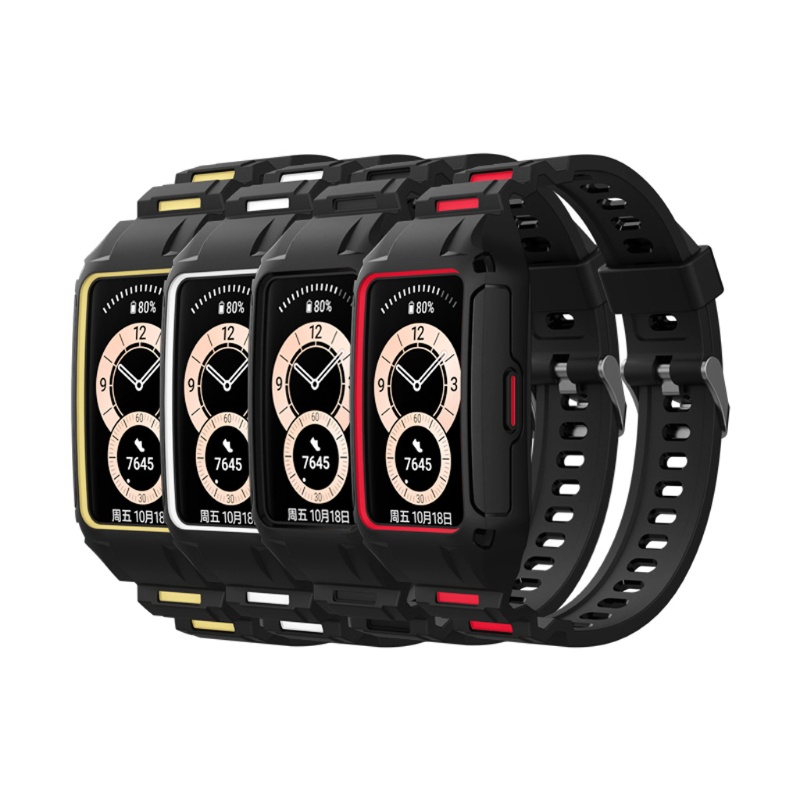 Dây đeo đồng hồ thay thế bằng silicon cho Huawei Band 6 chống mồ hôi