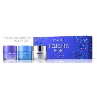 Delights Pop limited edition - Set Bộ 3 Mặt Nạ Ngủ Bán Chạy Nhất Laneige Sleeping Mask Set
